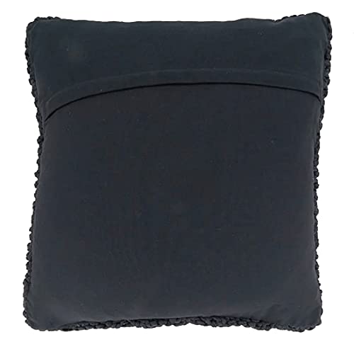 Fennco Styles Knitted Diamond Cotton Decorative Throw Pillow 20" W x 20" L – Textured Cushion for Home, Couch, Sofa, Bedroom, Office Décor and Special Occasion