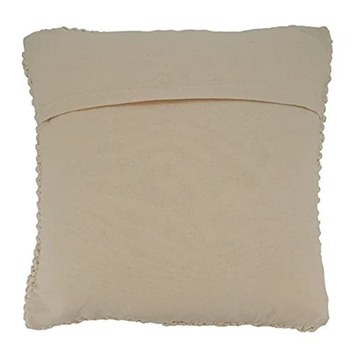 Fennco Styles Knitted Diamond Cotton Decorative Throw Pillow 20" W x 20" L – Textured Cushion for Home, Couch, Sofa, Bedroom, Office Décor and Special Occasion