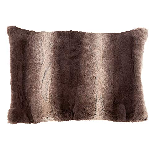 Fennco Styles Wilma Collection Country Faux Rabbit Fur Palette Throw Pillows and Cases – Variety Color Decorative Pillow and Case for Couch, Bedroom and Living Room Décor