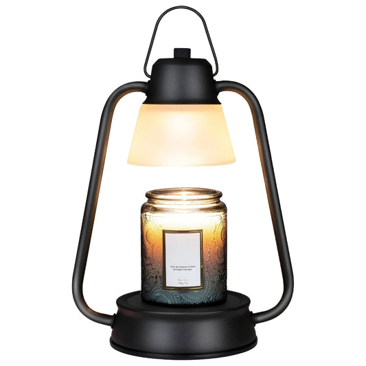 Electric Wax Melt Warmer Lamp Dimmable Fragrance Warmer Wax Candle Melter with 2 GU10 Bulbs Hanging Hook for Living Room Bathroom Office Table Decor