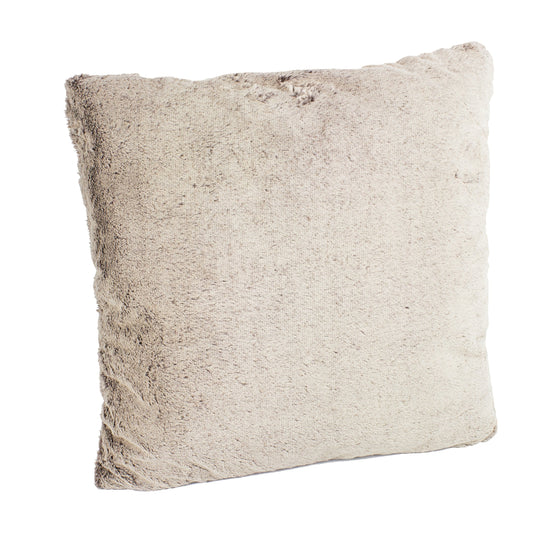Fennco Styles Natural Faux Fur Decorative Throw Pillow. 18"W x 18"L