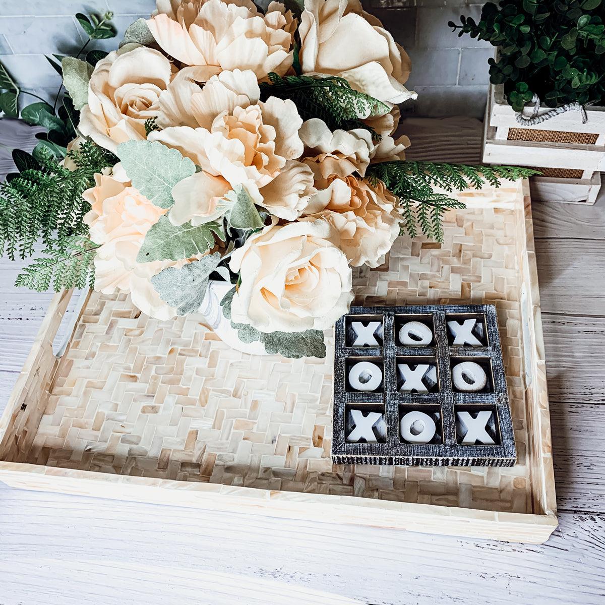 Cream Herringbone