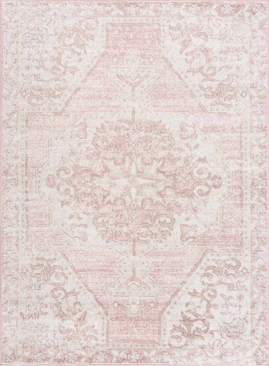 Snead Pink Floral Rug
